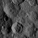 The craters Takel and Cozobi are featured in this image. Takel is the young crater with bright material on the left of this image, and Cozobi is the sharply defined crater just below center. (Image: NASA/JPL-Caltech/UCLA/MPS/DLR/IDA)